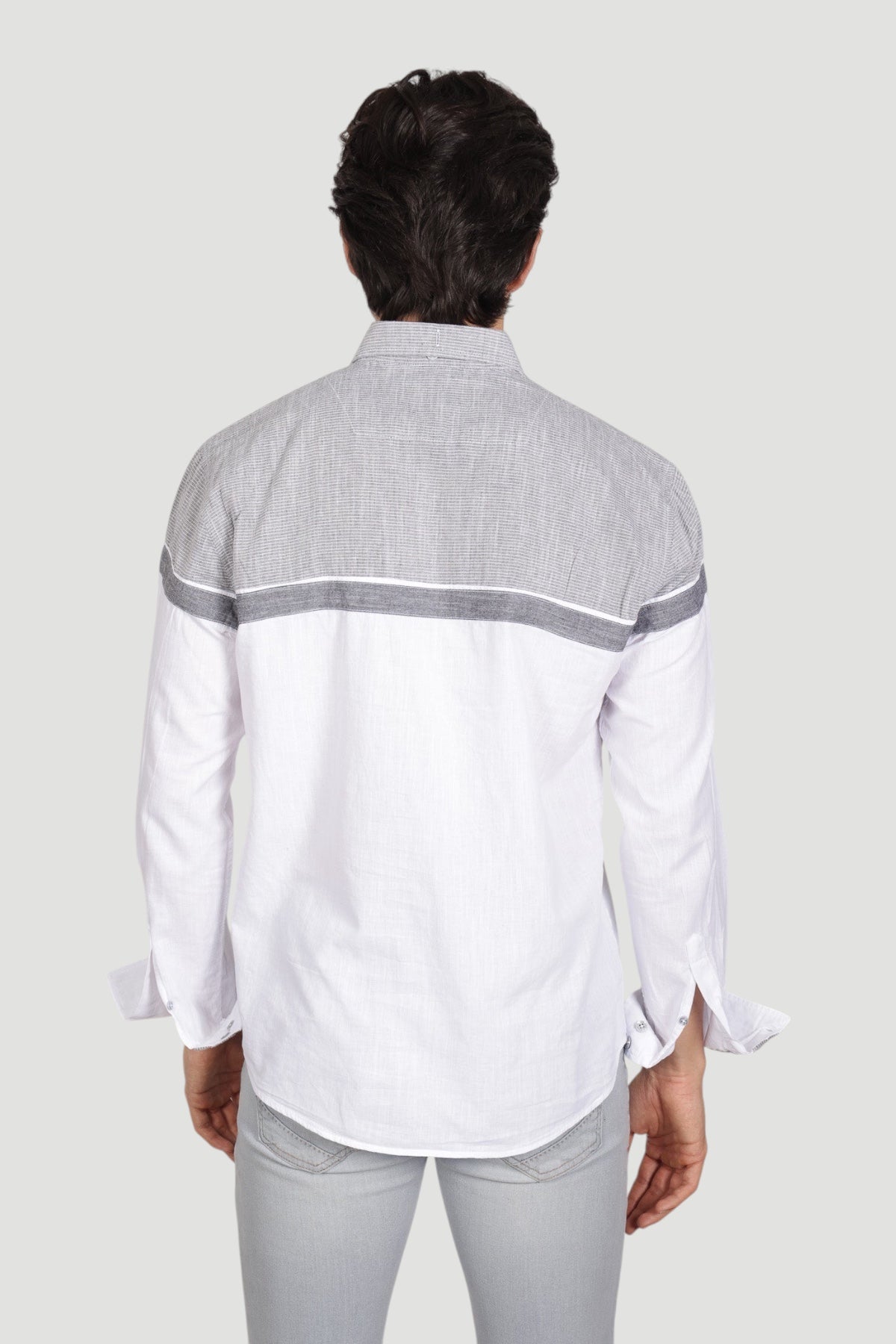 Cosplay Erkek Slim Fit %100 Pamuk Göğüs Panelli Gömlek - Mevsimlik Modern Kesim Cosplay
