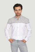 Cosplay Erkek Slim Fit %100 Pamuk Göğüs Panelli Gömlek - Mevsimlik Modern Kesim Cosplay