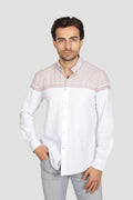 Cosplay Erkek Slim Fit %100 Pamuk Göğüs Panelli Gömlek - Mevsimlik Modern Kesim Cosplay