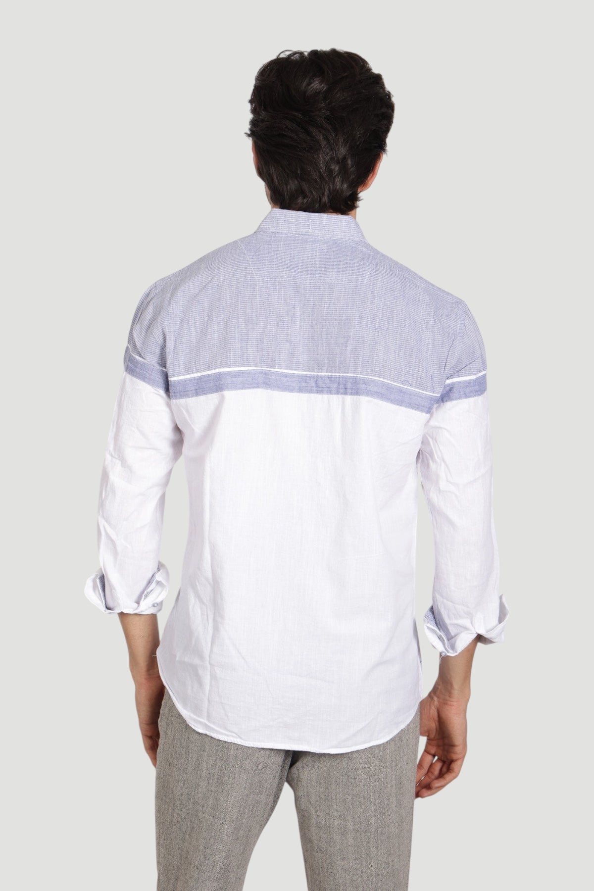 Cosplay Erkek Slim Fit %100 Pamuk Göğüs Panelli Gömlek - Mevsimlik Modern Kesim Cosplay