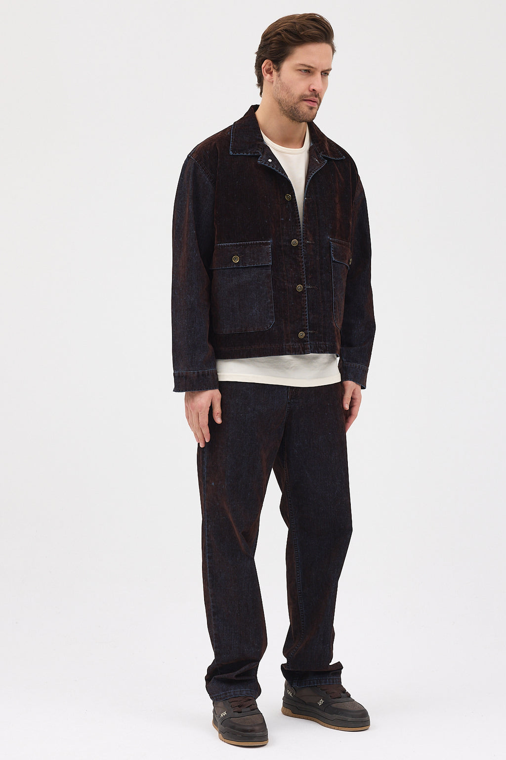 Cosplay Denim Flok Trucker Ceket