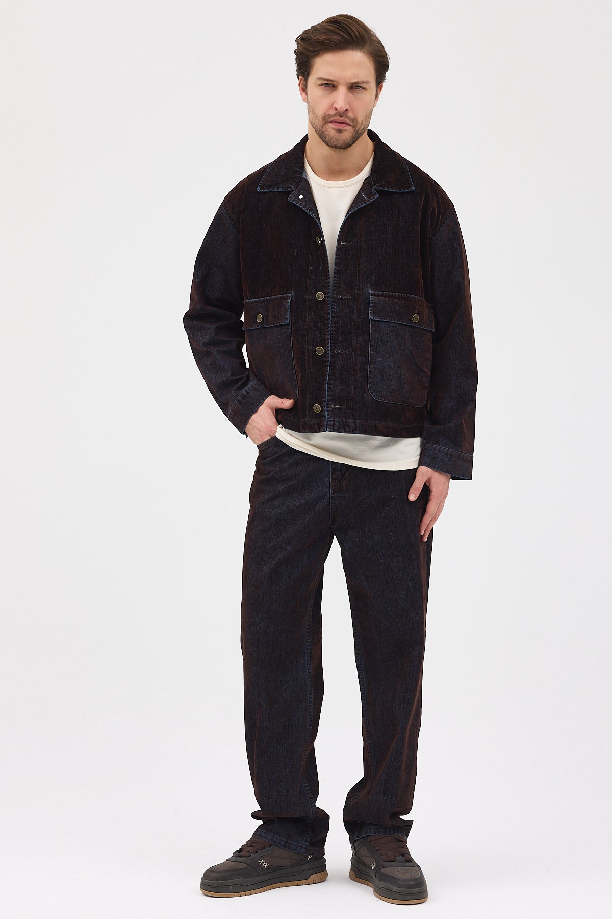 Cosplay Denim Flok Trucker Ceket