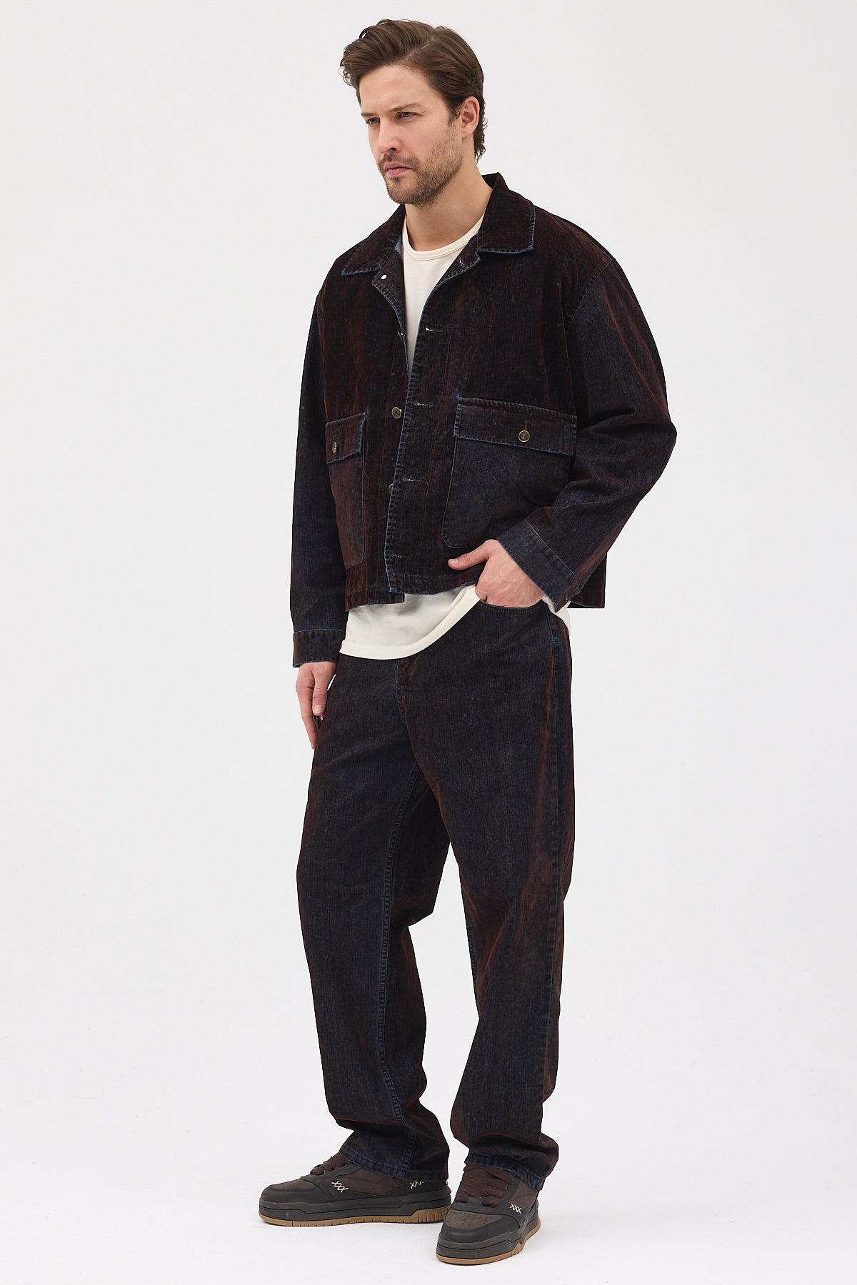 Cosplay Denim Flok Trucker Ceket