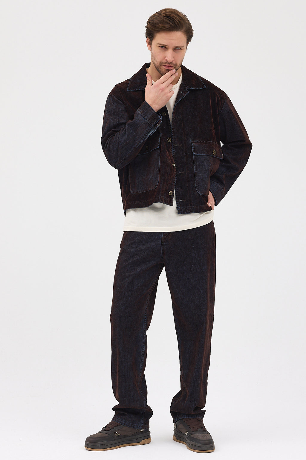 Cosplay Denim Flok Trucker Ceket