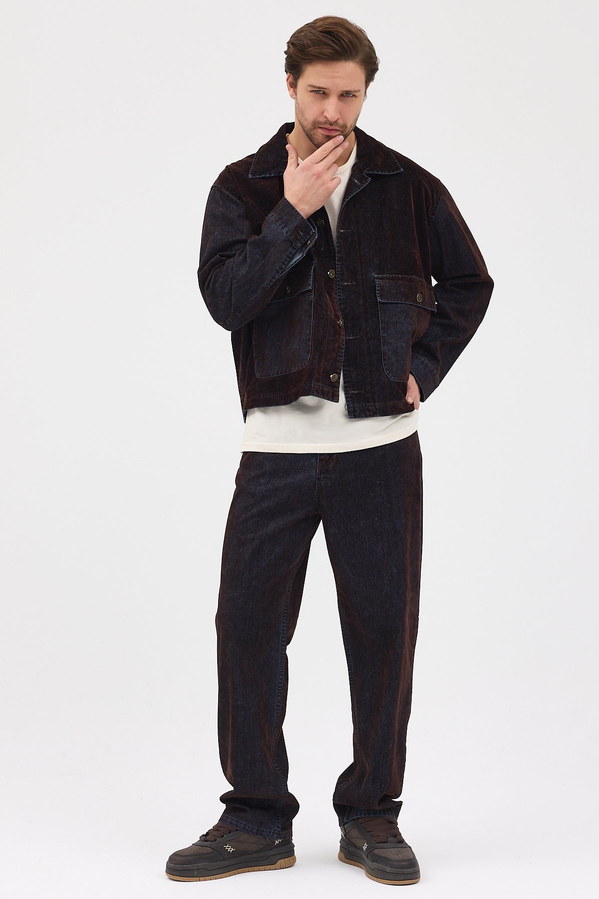 Cosplay Denim Flok Trucker Ceket