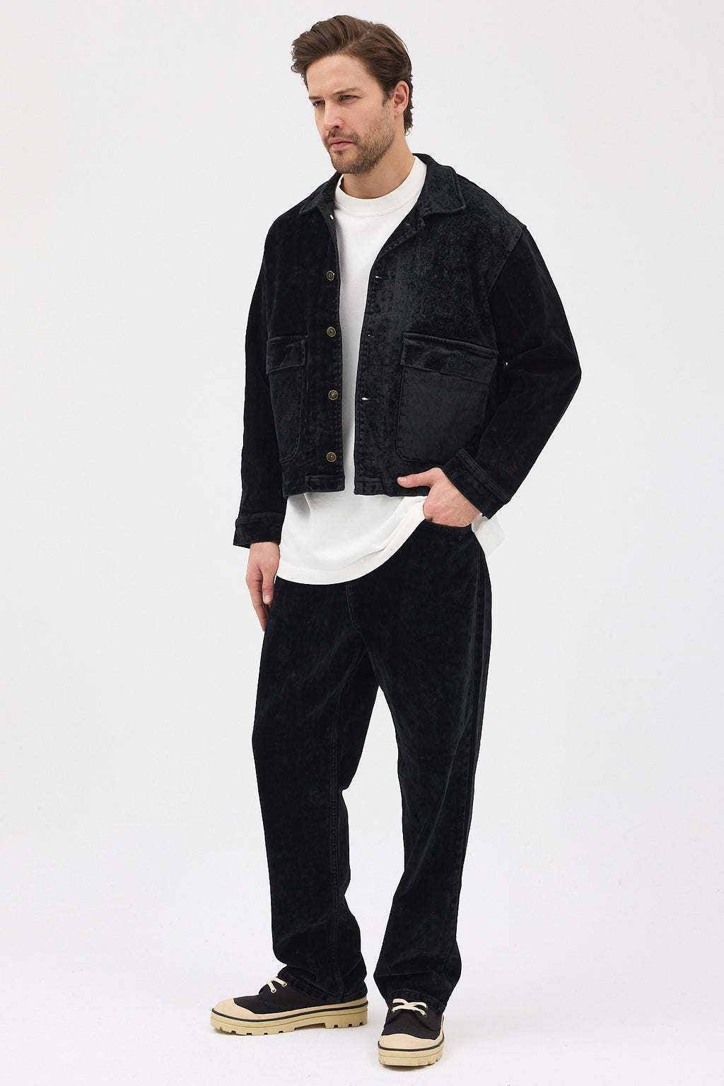 Cosplay Denim Flok Trucker Ceket