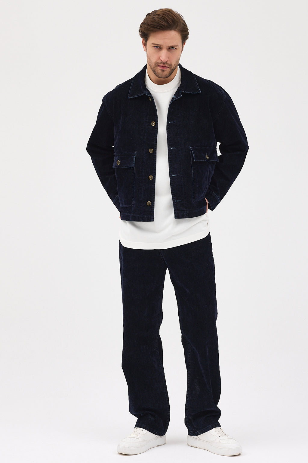 Cosplay Denim Flok Trucker Ceket