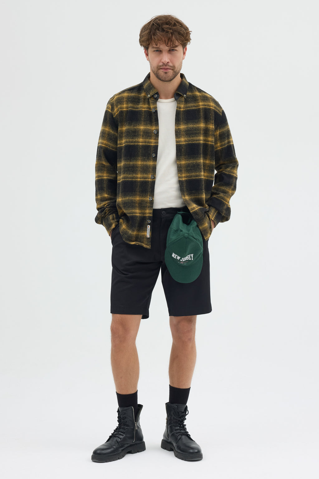 Cosplay Erkek Ekoseli Flanel Oduncu Gömlek - Cepsiz, Kalın Kışlık Uzun Kollu Gömlek