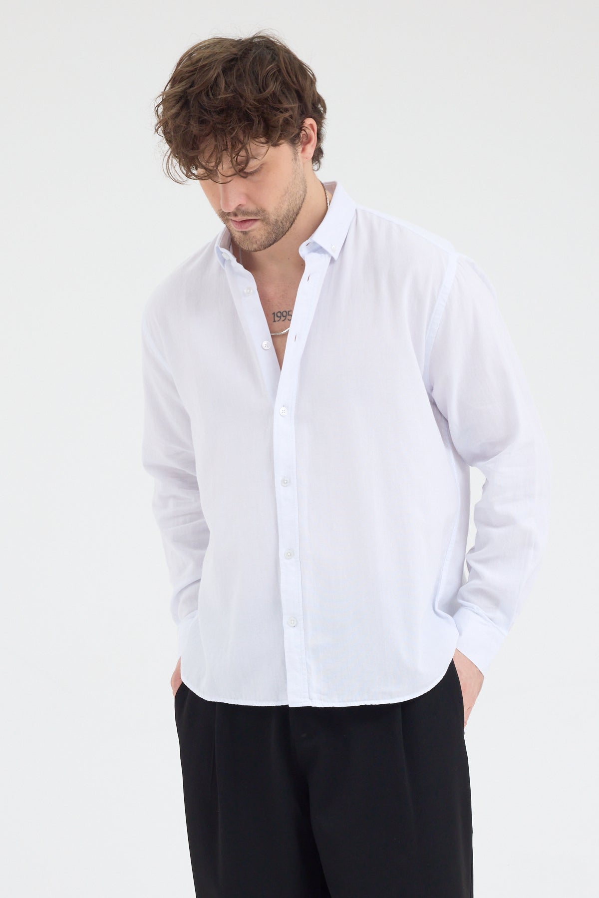 OKSFORD DÜZ U.K. GÖMLEK Cosplay