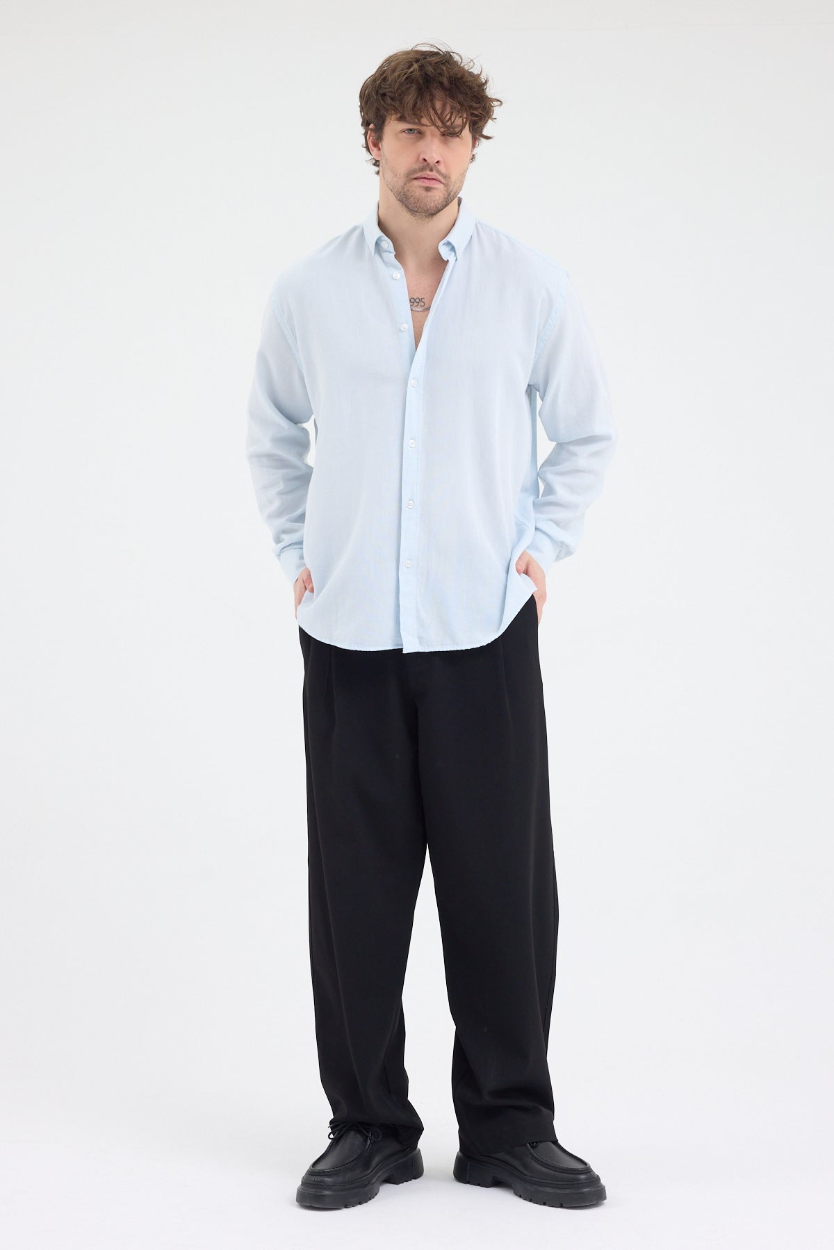 OKSFORD DÜZ U.K. GÖMLEK Cosplay