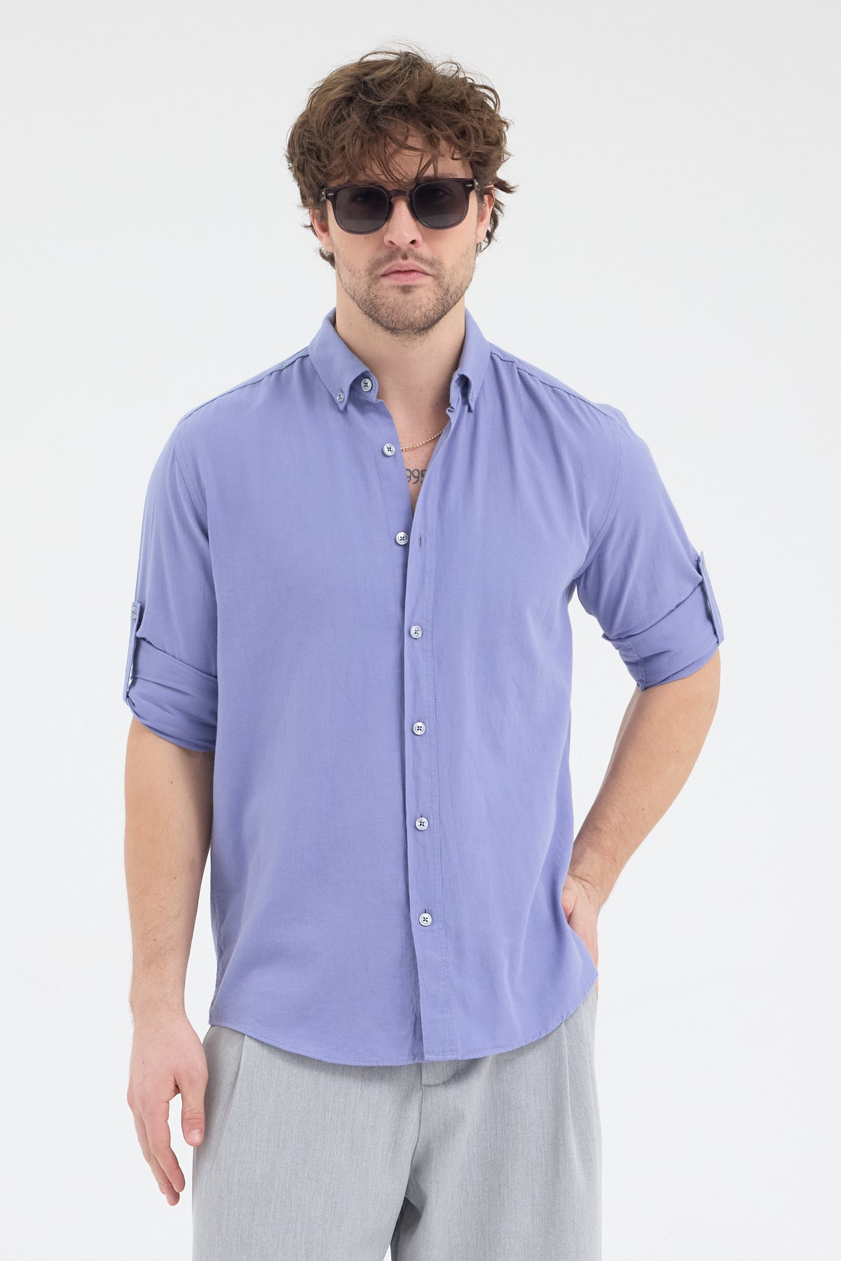 OKSFORD DÜZ U.K. GÖMLEK Cosplay