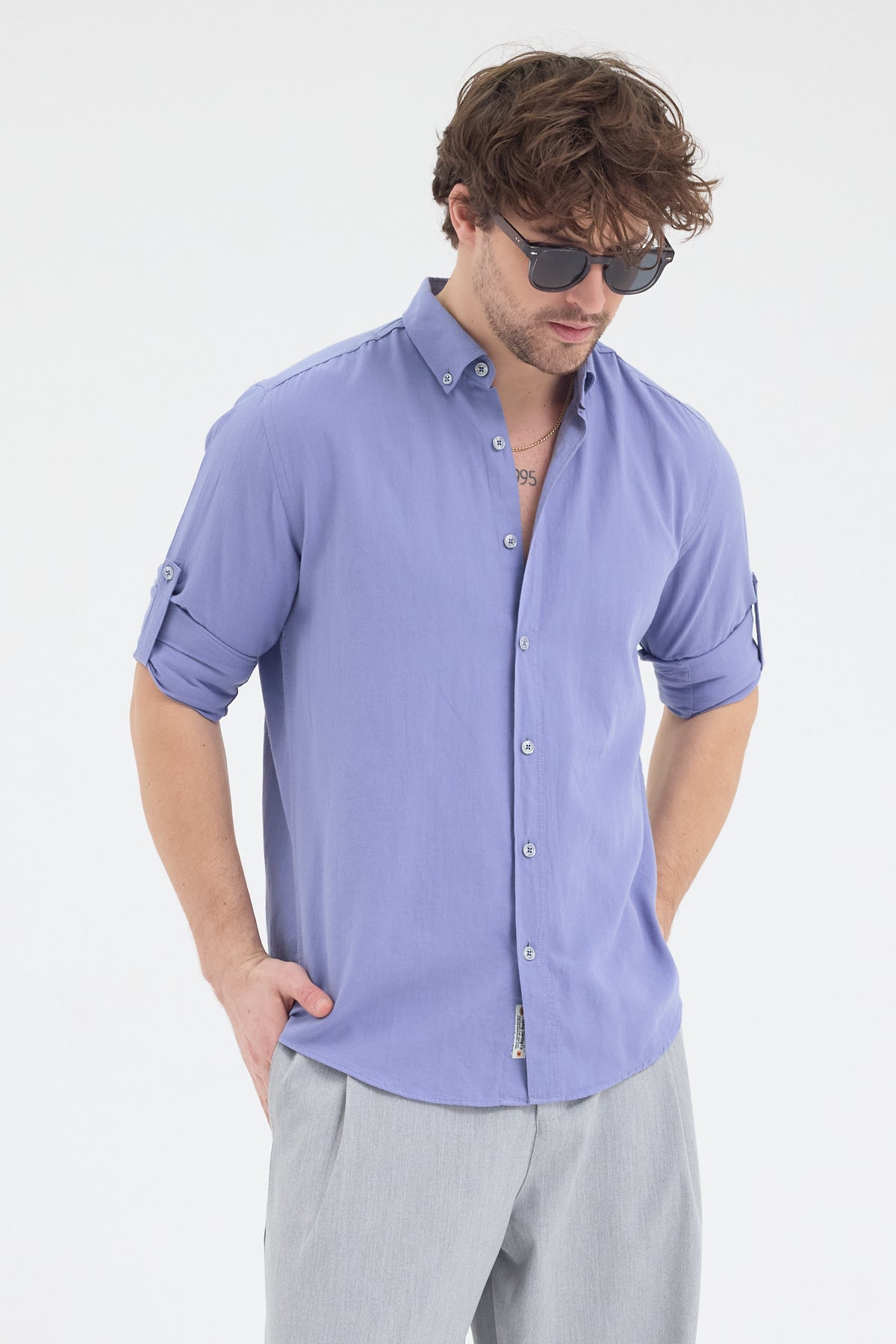 OKSFORD DÜZ U.K. GÖMLEK Cosplay