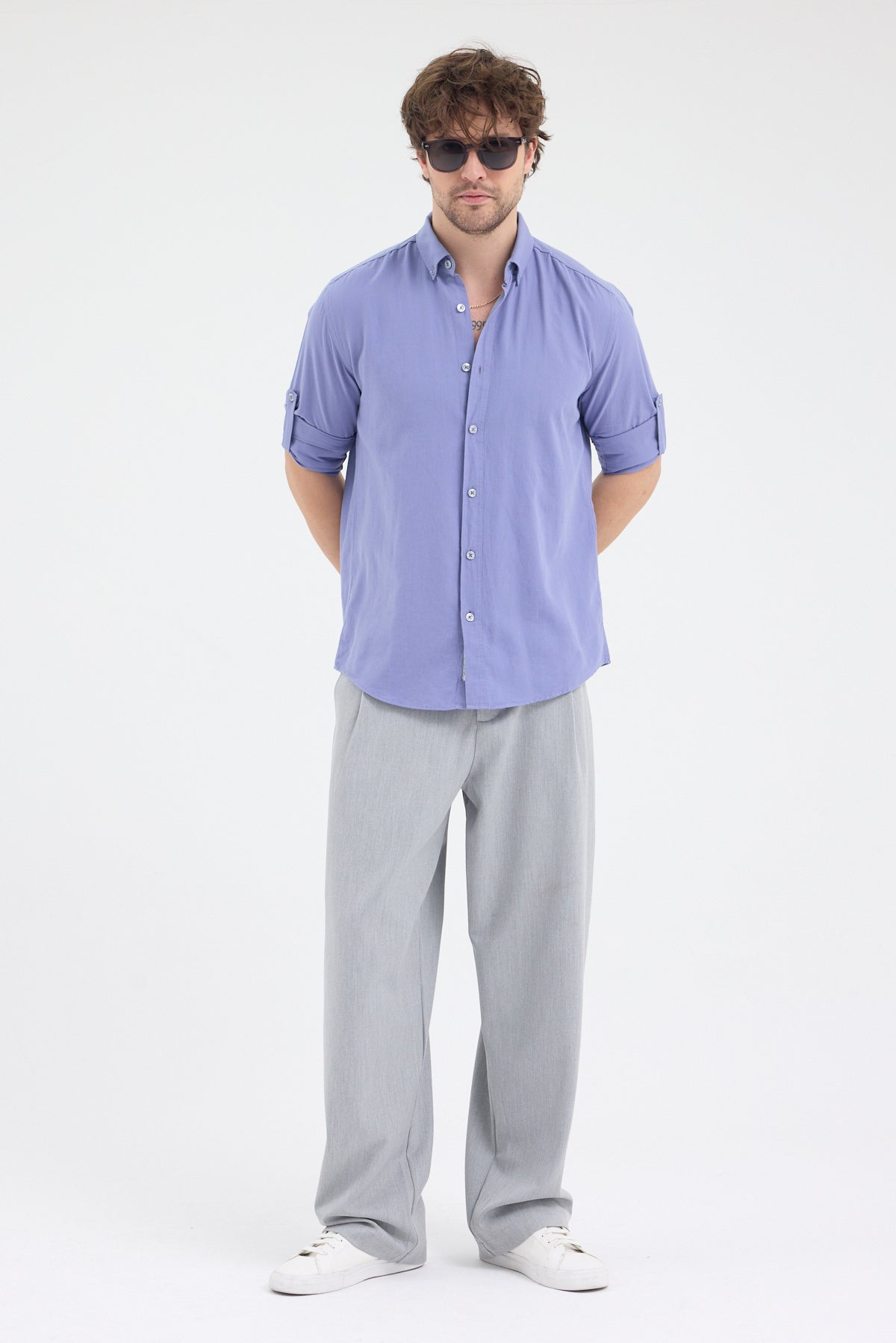 OKSFORD DÜZ U.K. GÖMLEK Cosplay