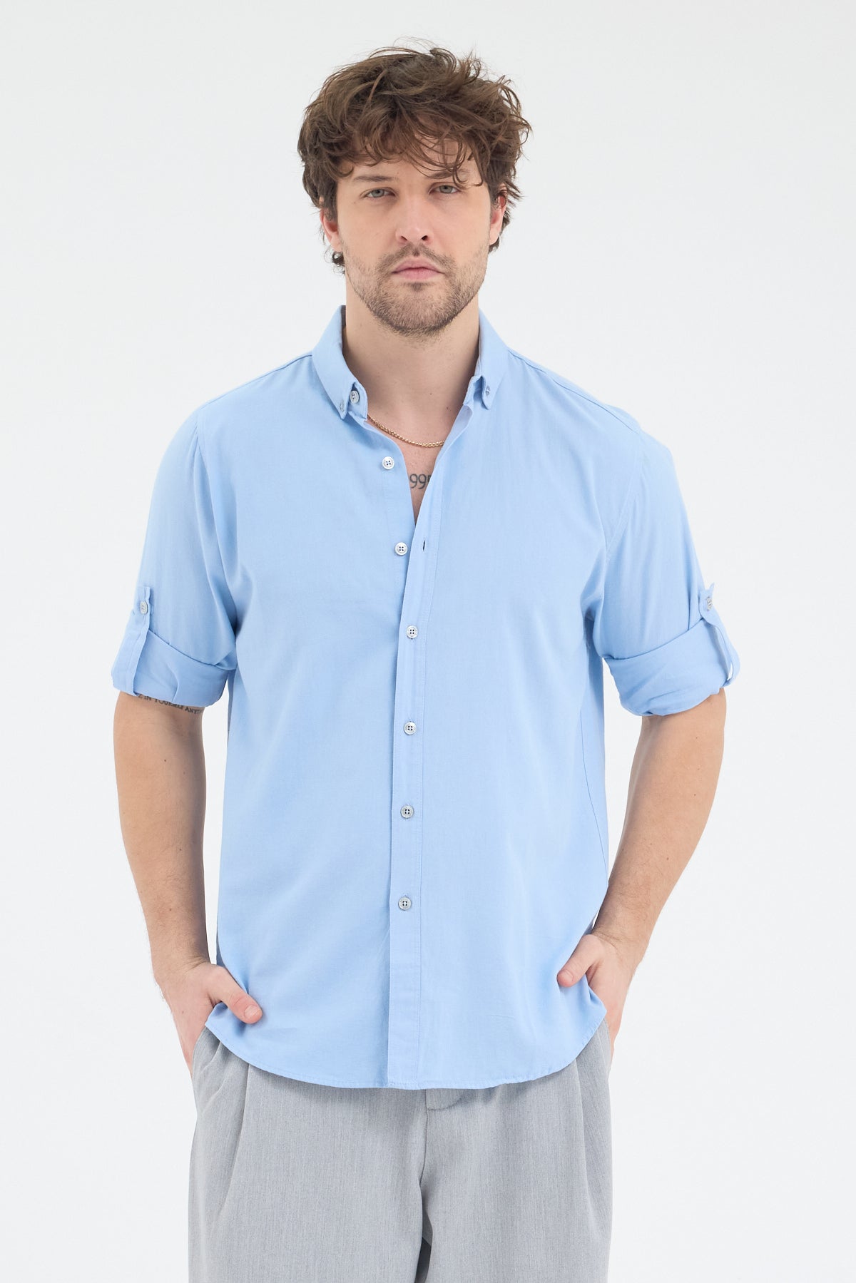 OKSFORD DÜZ U.K. GÖMLEK Cosplay