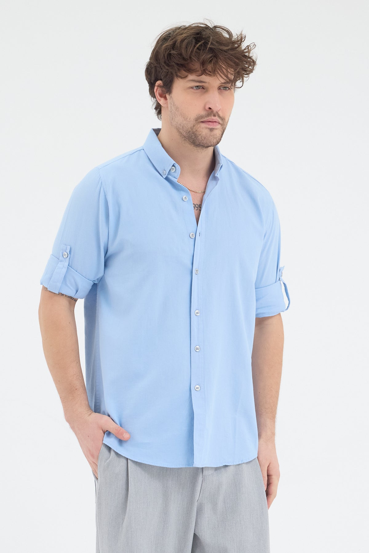 OKSFORD DÜZ U.K. GÖMLEK Cosplay