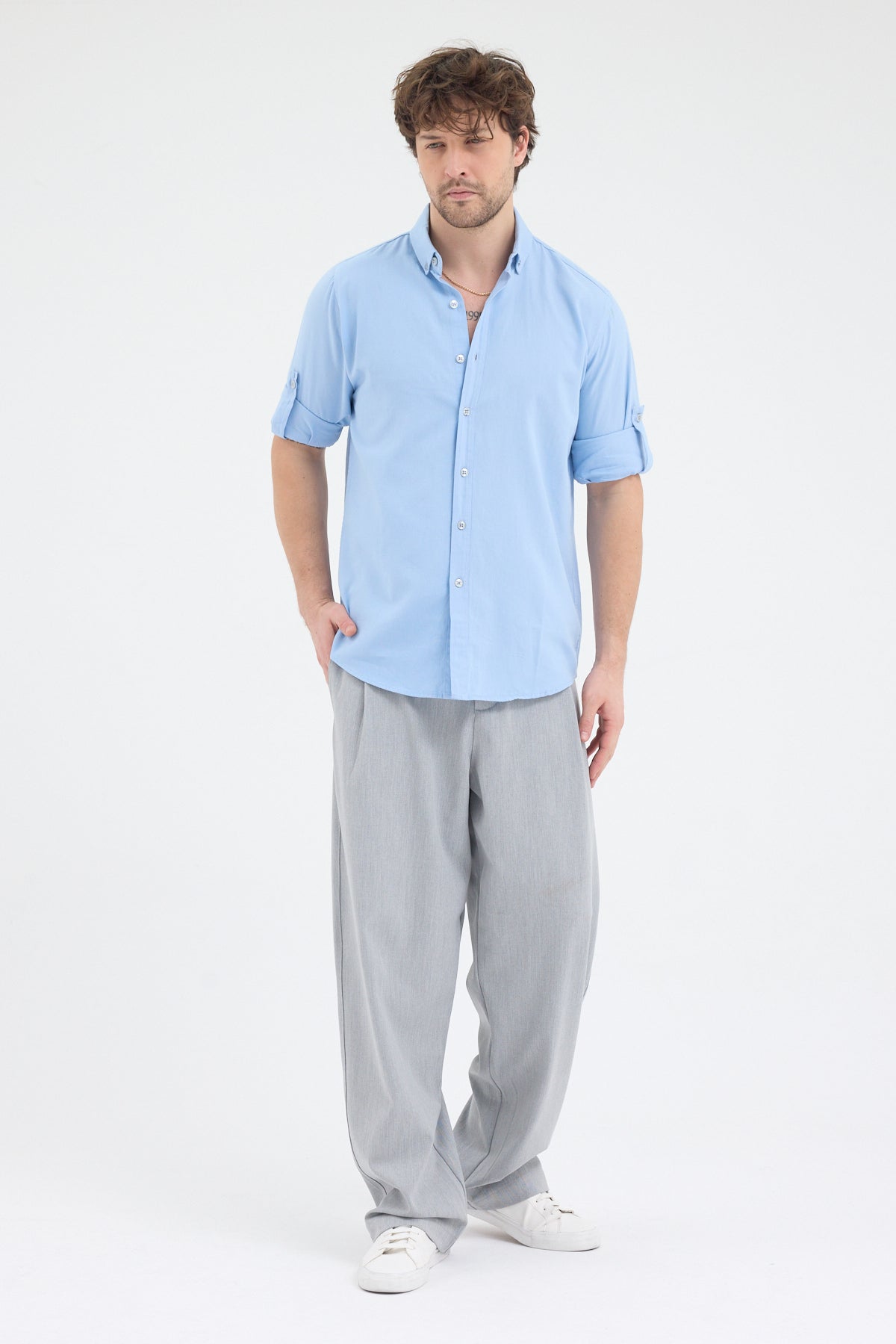 OKSFORD DÜZ U.K. GÖMLEK Cosplay