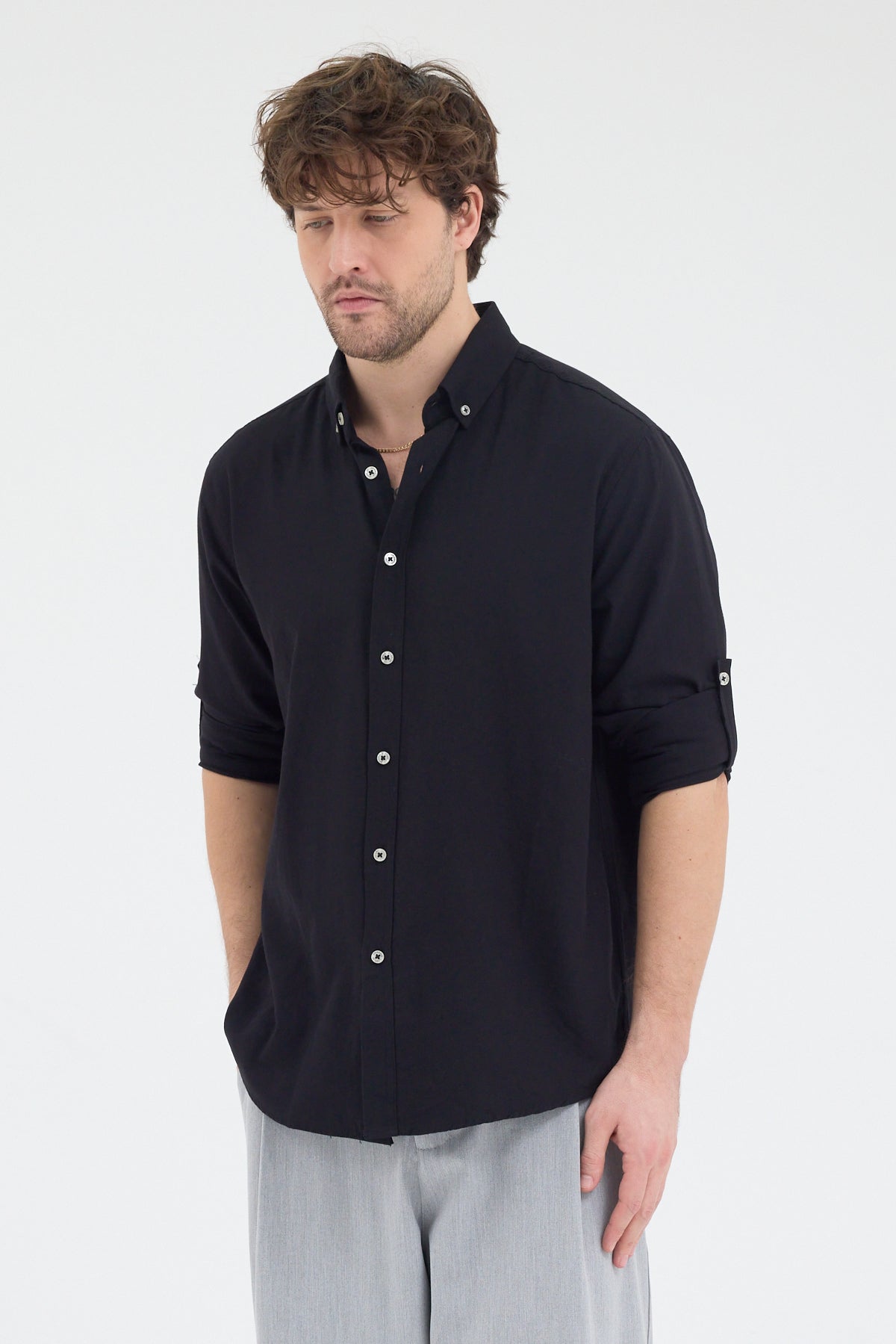 OKSFORD DÜZ U.K. GÖMLEK Cosplay