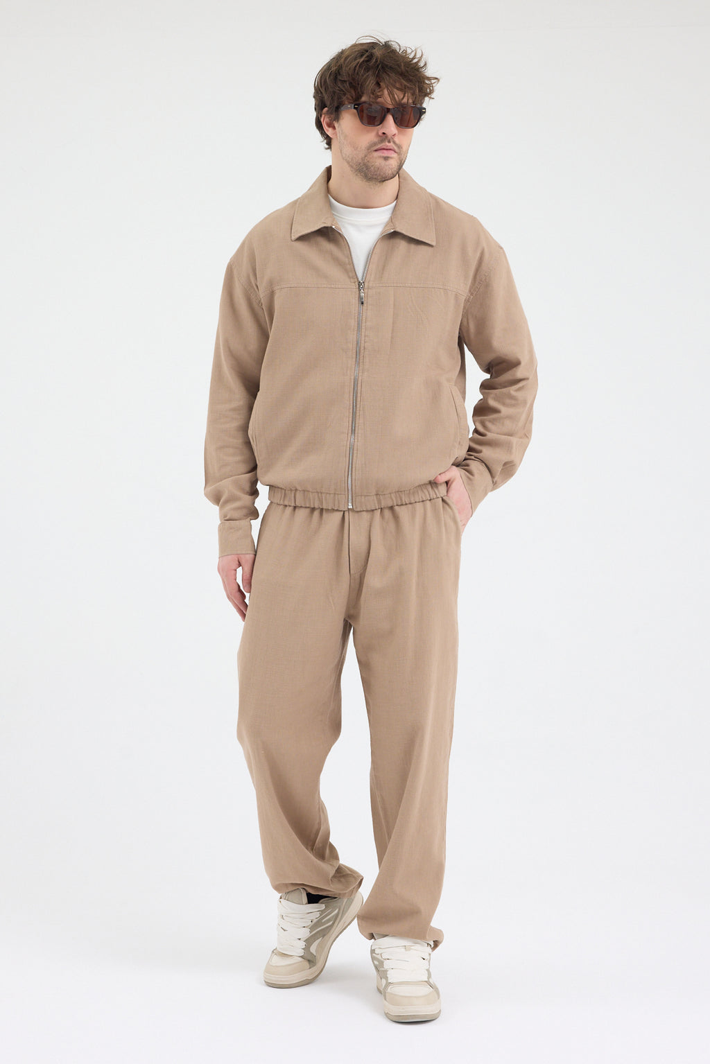 Cosplay Yıkamnalı Rahat Kesim Relax Fit Erkek %100 Pamuk Bol Paça Pantolon Cosplay