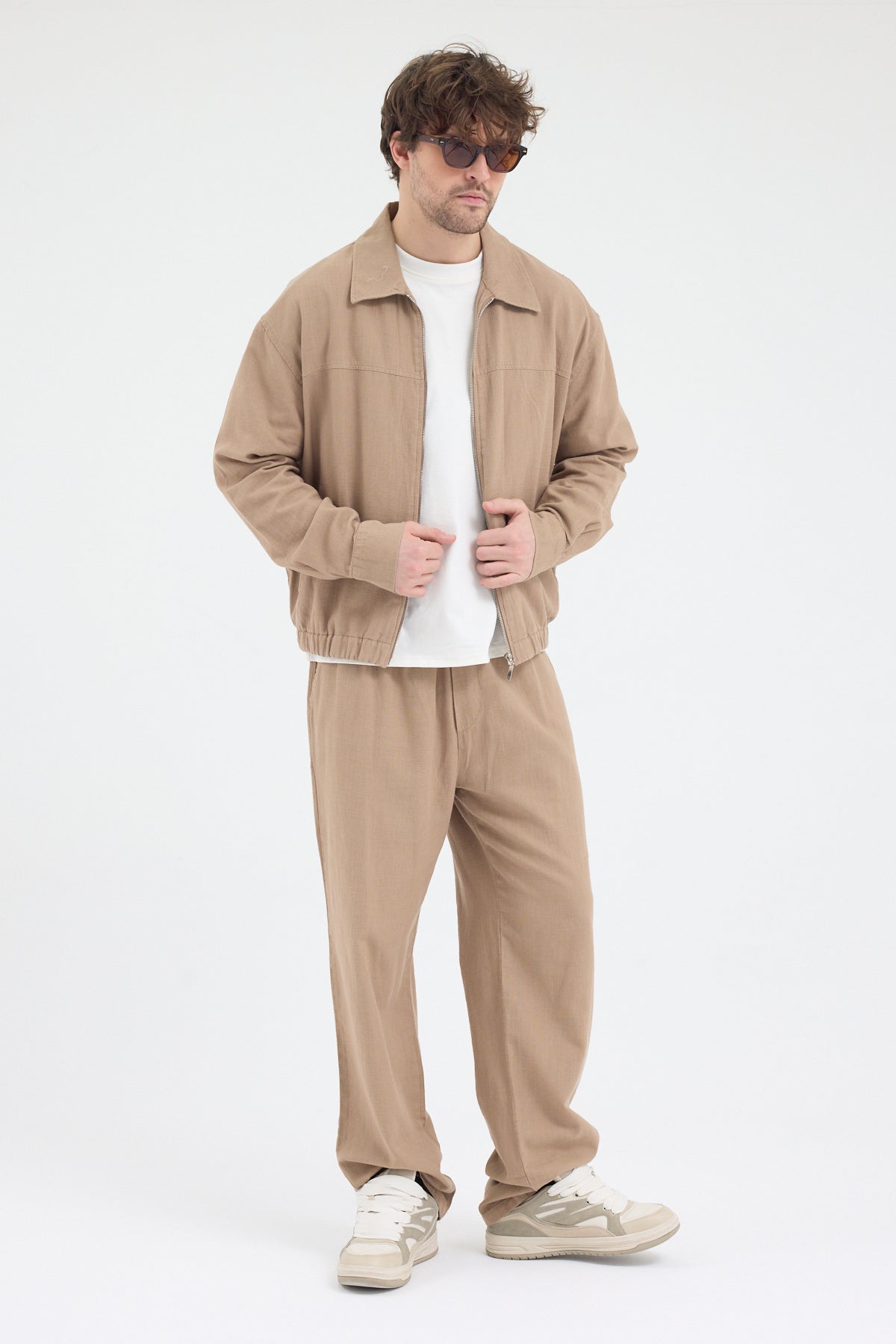 Cosplay Yıkamnalı Rahat Kesim Relax Fit Erkek %100 Pamuk Bol Paça Pantolon Cosplay