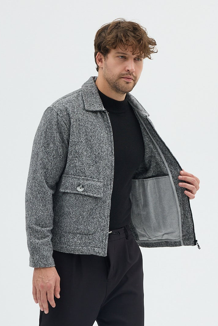 STEPPE RIDER MOLINE ZIPPER DOUBLE POCKET BOXY FIT OVERSHIRT