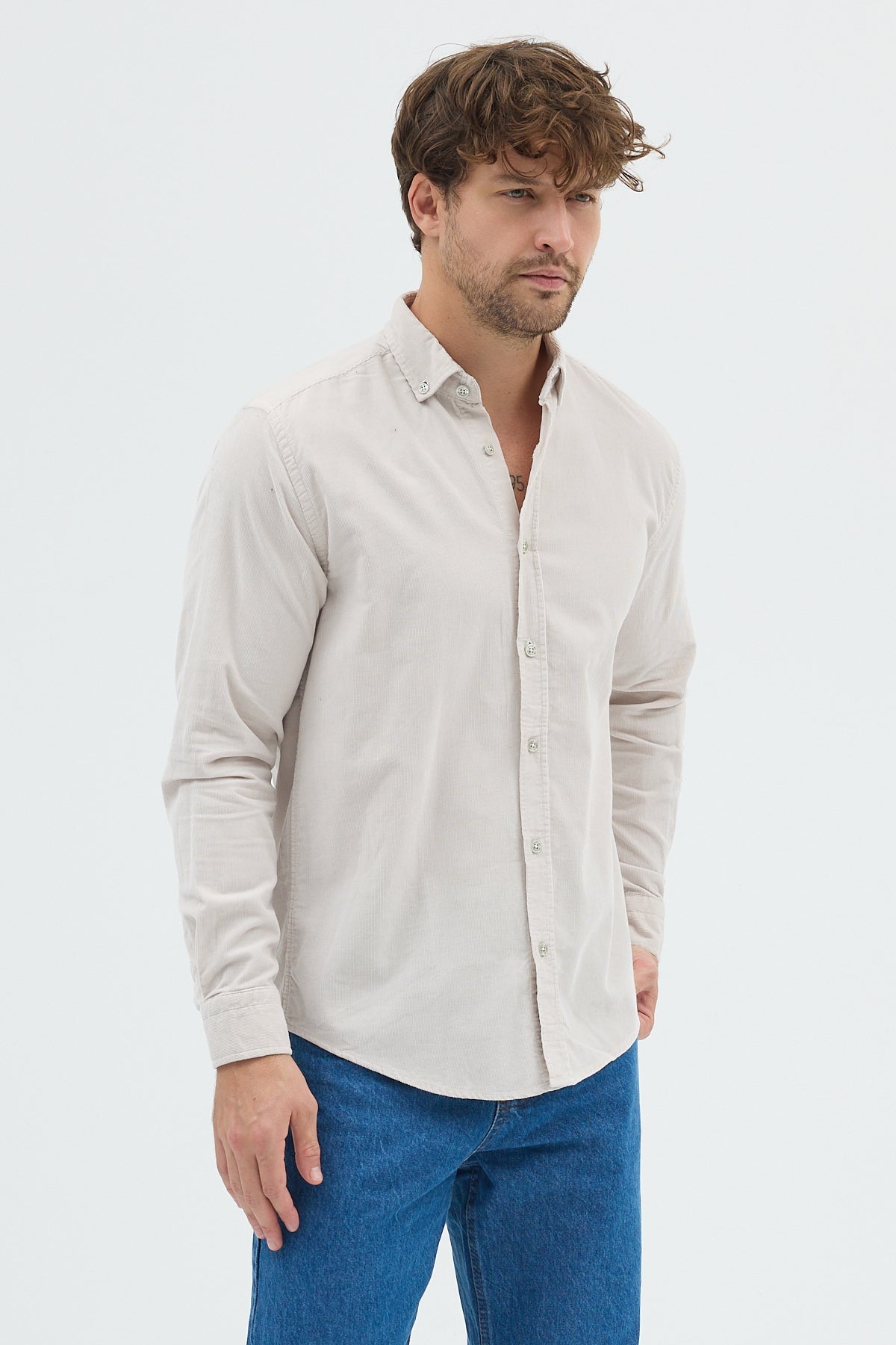 Cosplay Büyük Beden Erkek Relax Fit Kadife Uzun Kollu Gömlek Cosplay