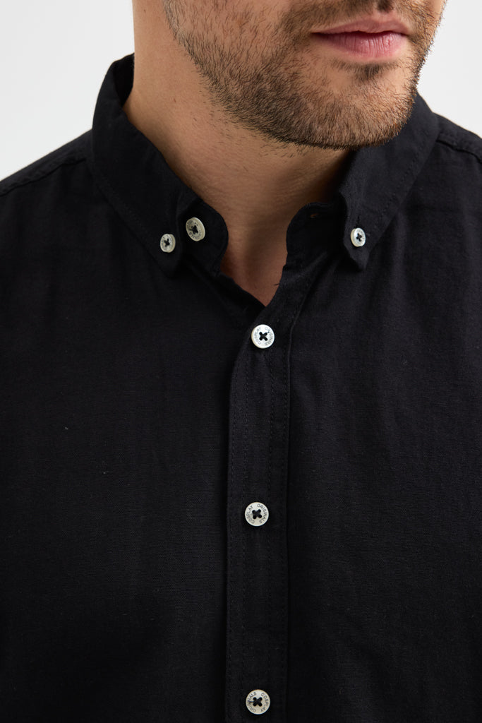 Cosplay Erkek Oxford Kumaş Düz Button Down Yaka Regular Fit Uzun Kollu Gömlekzas<s