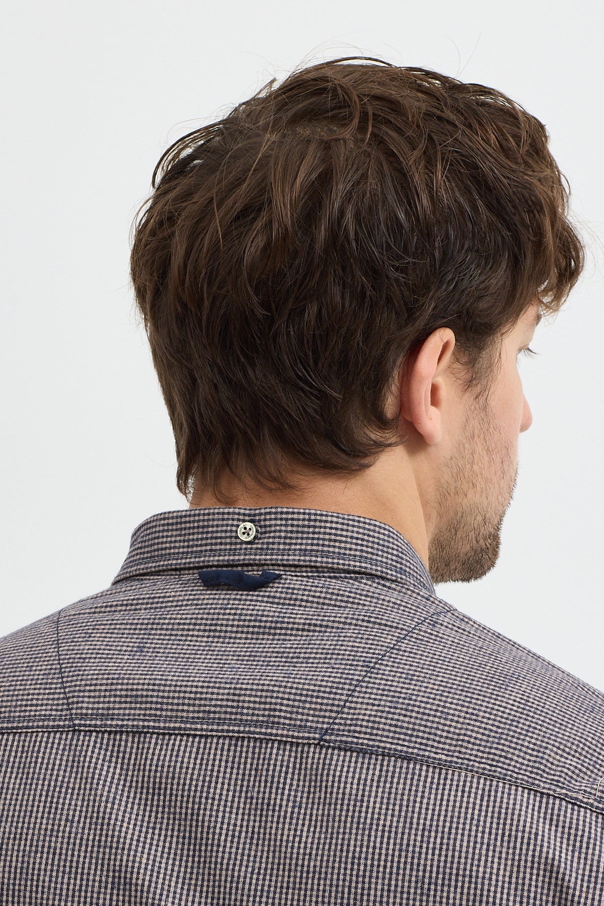 Cosplay Erkek Pitikare Melanj Desenli Regular Fit Uzun Kollu Gömlek