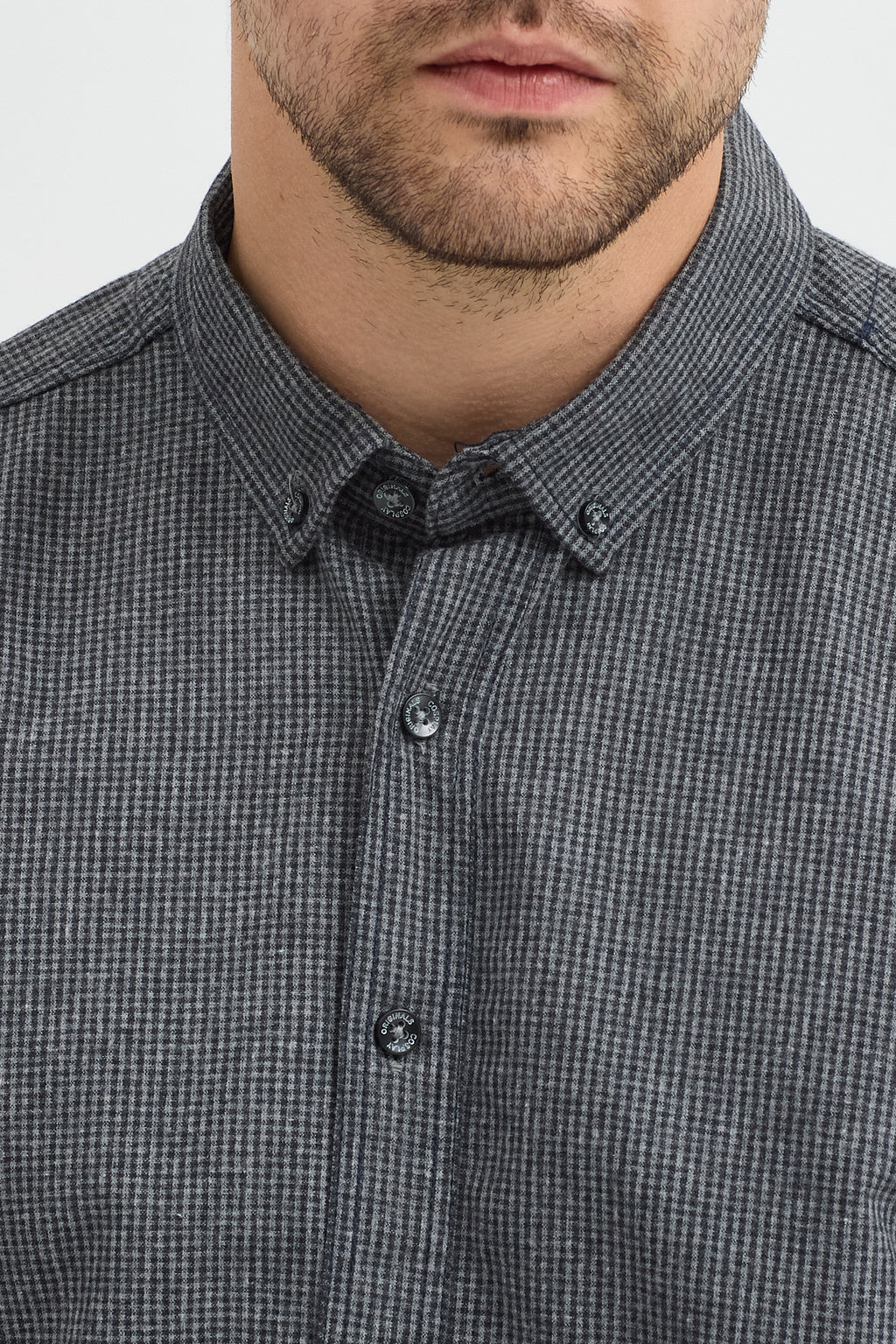 Cosplay Erkek Pitikare Melanj Desenli Regular Fit Uzun Kollu Gömlek