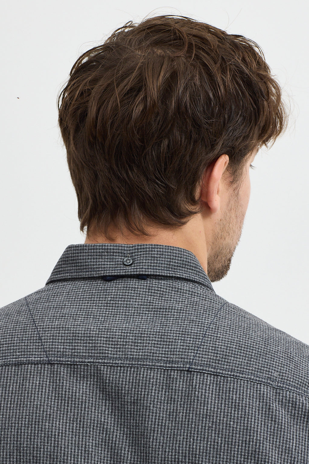 Cosplay Erkek Pitikare Melanj Desenli Regular Fit Uzun Kollu Gömlek