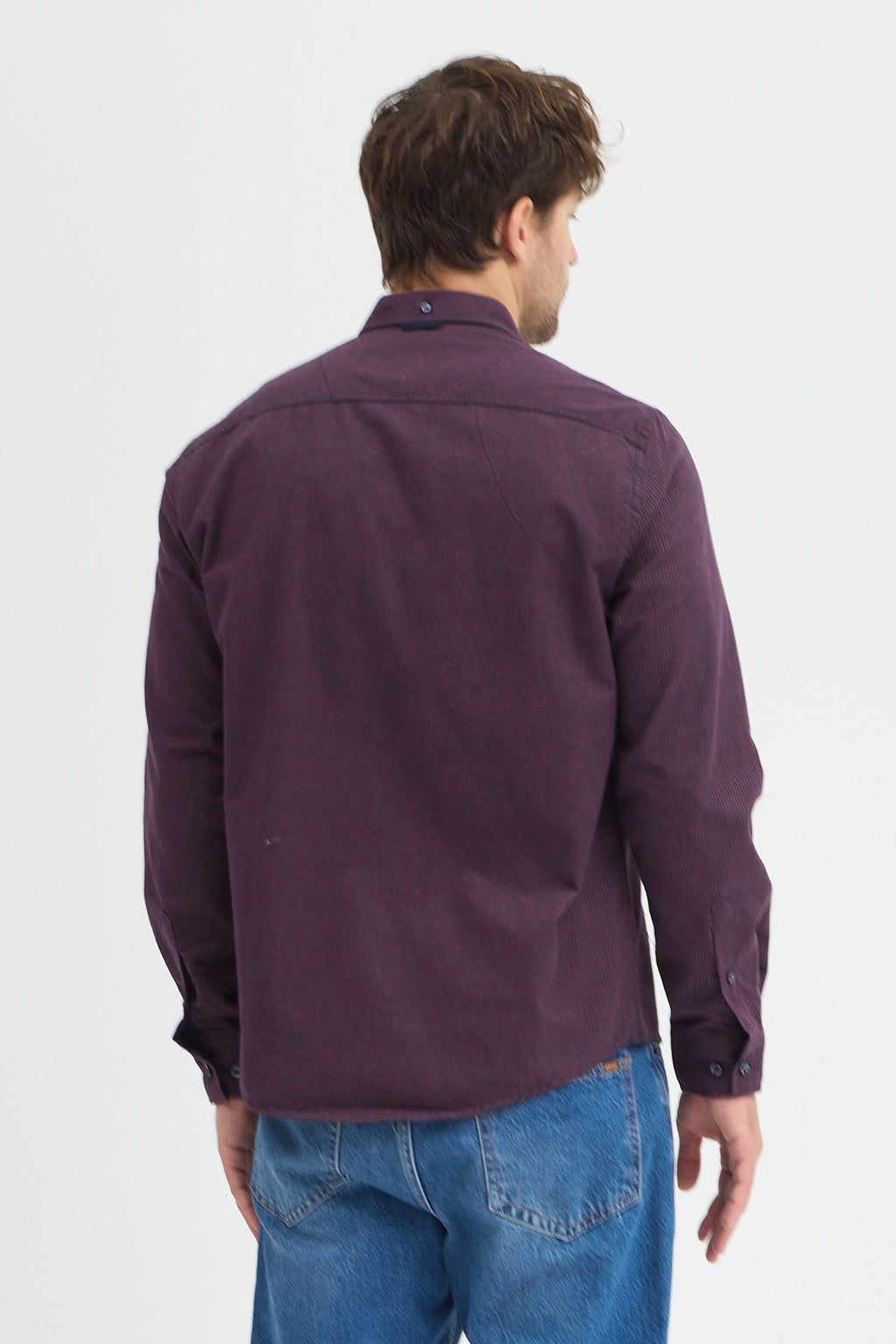 Cosplay Erkek Pitikare Melanj Desenli Regular Fit Uzun Kollu Gömlek