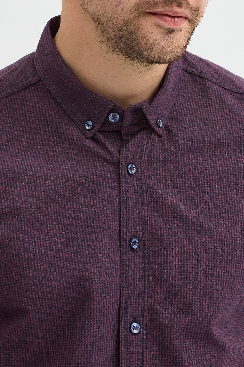 Cosplay Erkek Pitikare Melanj Desenli Regular Fit Uzun Kollu Gömlek