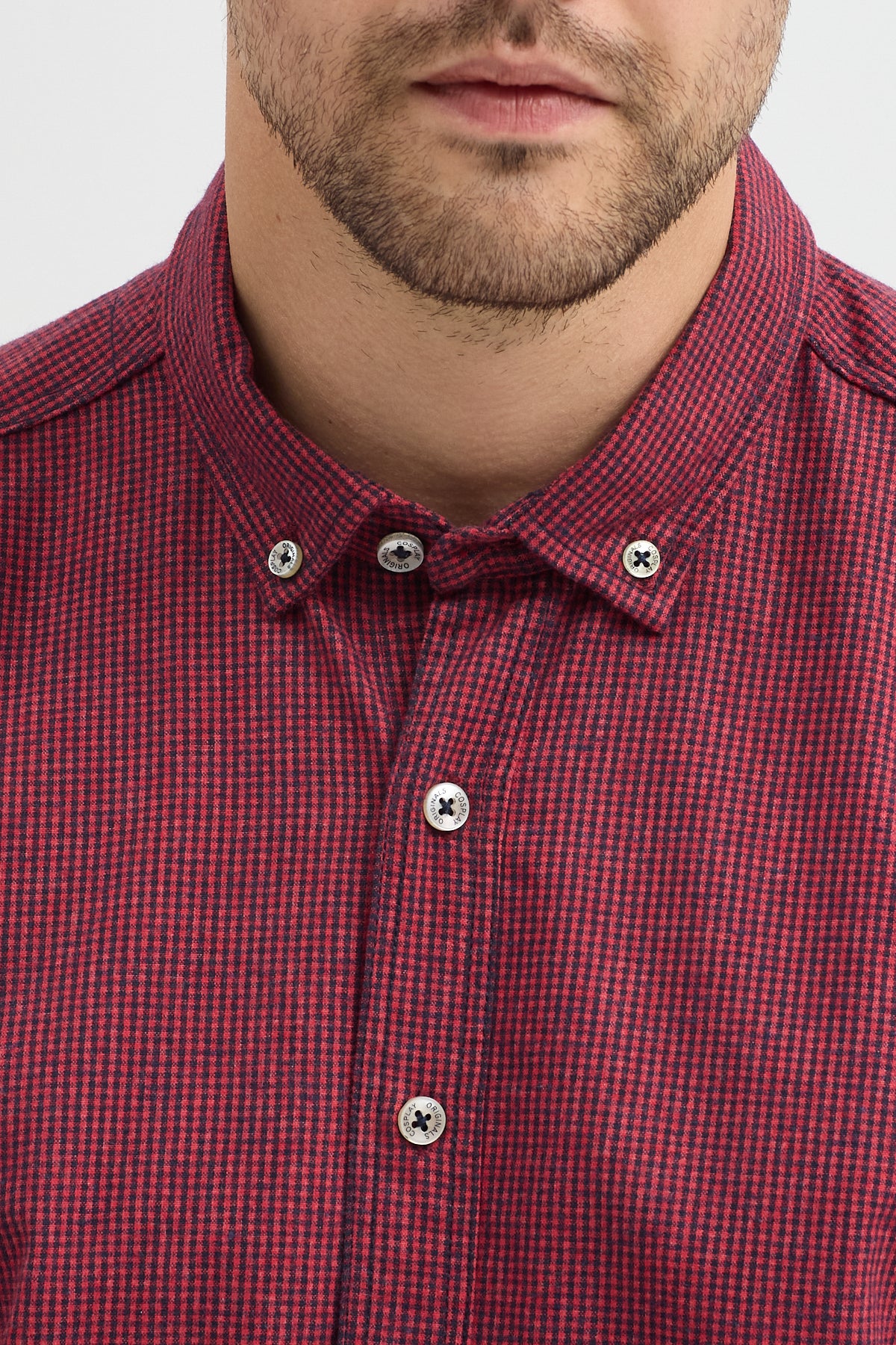 Cosplay Erkek Pitikare Melanj Desenli Regular Fit Uzun Kollu Gömlek