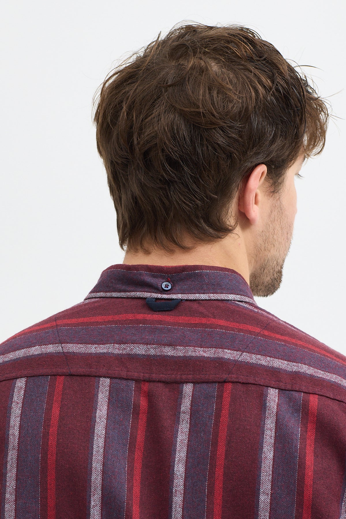 Cosplay Erkek Melanj Dikine Çizgili Button Down Regular Fit Gömlek