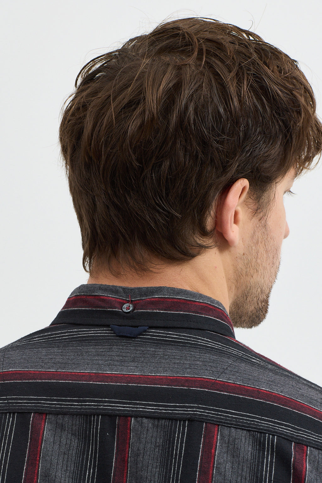 Cosplay Erkek Kalın Çizgili Regular Fit Pamuklu Uzun Kollu Gömlek