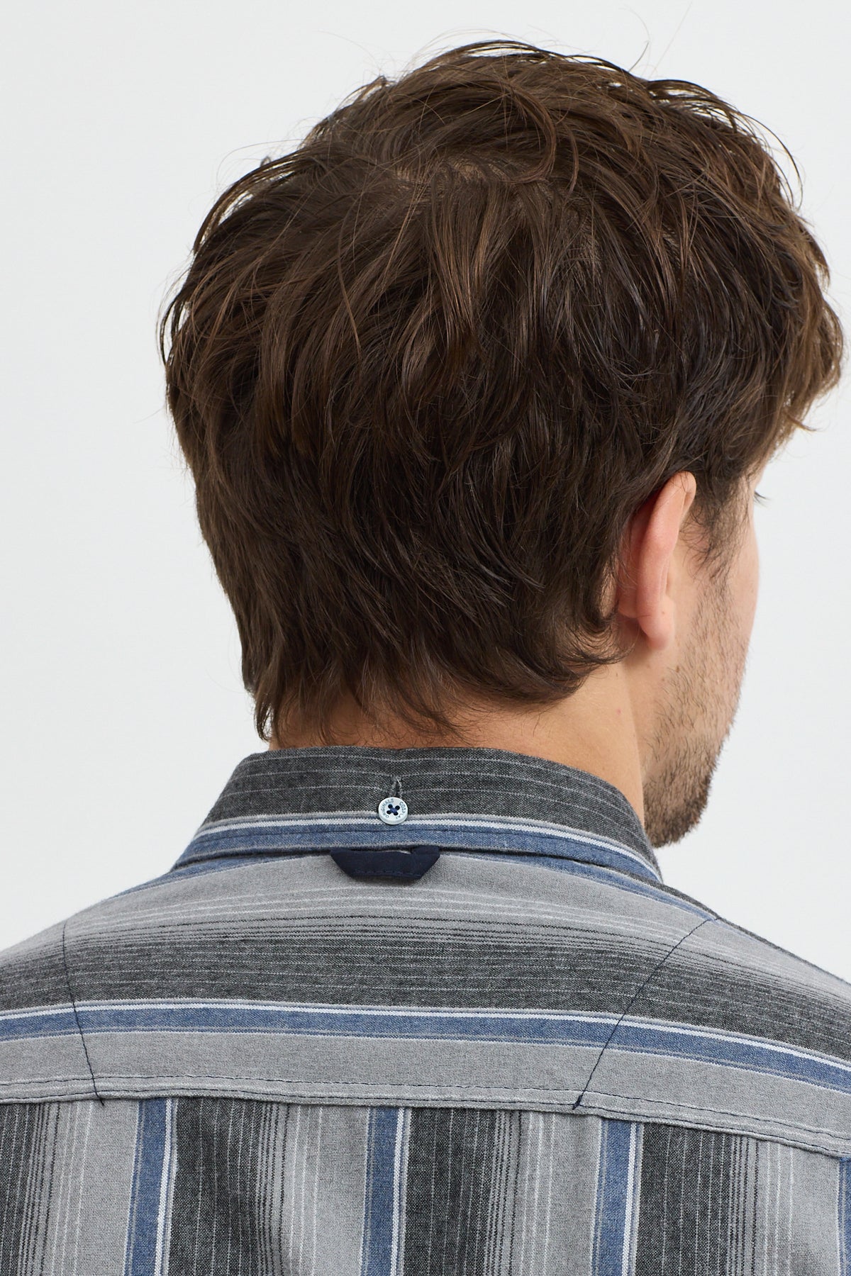 Cosplay Erkek Kalın Çizgili Regular Fit Pamuklu Uzun Kollu Gömlek