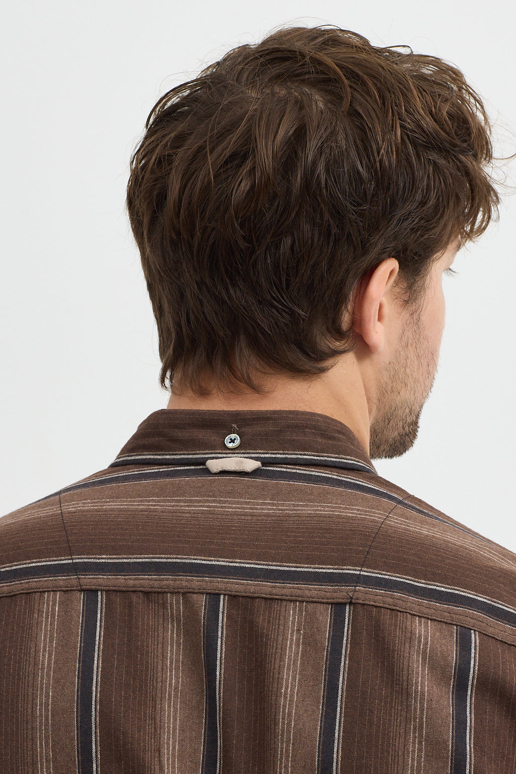 Cosplay Erkek Kalın Çizgili Regular Fit Pamuklu Uzun Kollu Gömlek