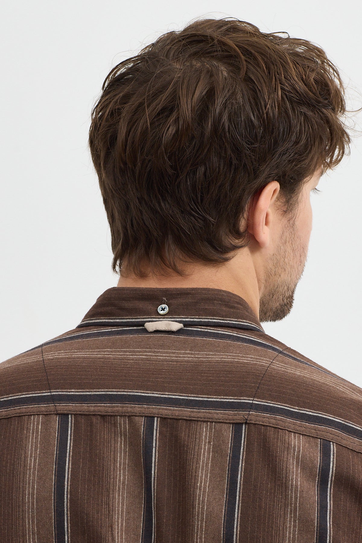 Cosplay Erkek Kalın Çizgili Regular Fit Pamuklu Uzun Kollu Gömlek