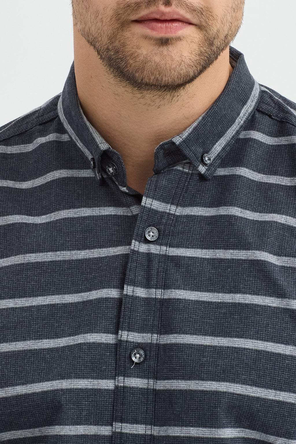 Kaşmir Karışımlı Dikey Çizgili Regular Fit Uzun Kollu Erkek Gömlek