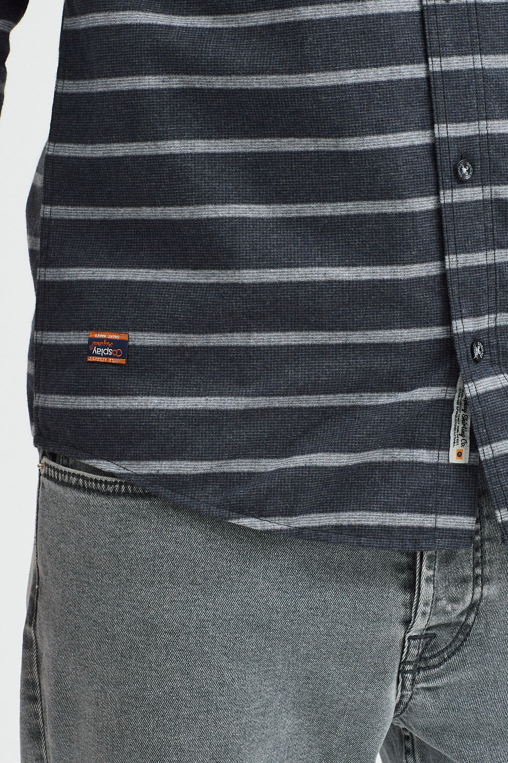 Kaşmir Karışımlı Dikey Çizgili Regular Fit Uzun Kollu Erkek Gömlek