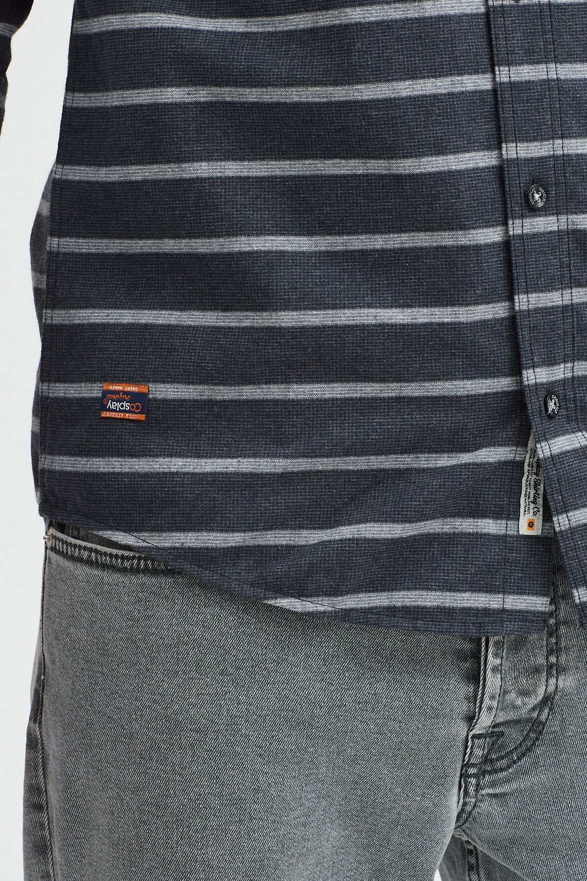 Kaşmir Karışımlı Dikey Çizgili Regular Fit Uzun Kollu Erkek Gömlek