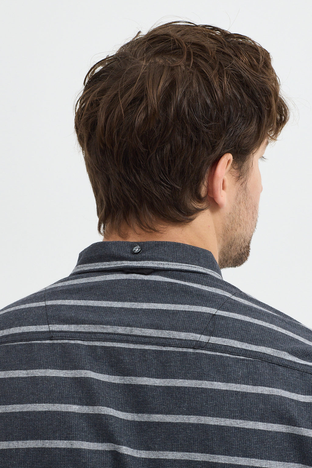 Kaşmir Karışımlı Dikey Çizgili Regular Fit Uzun Kollu Erkek Gömlek