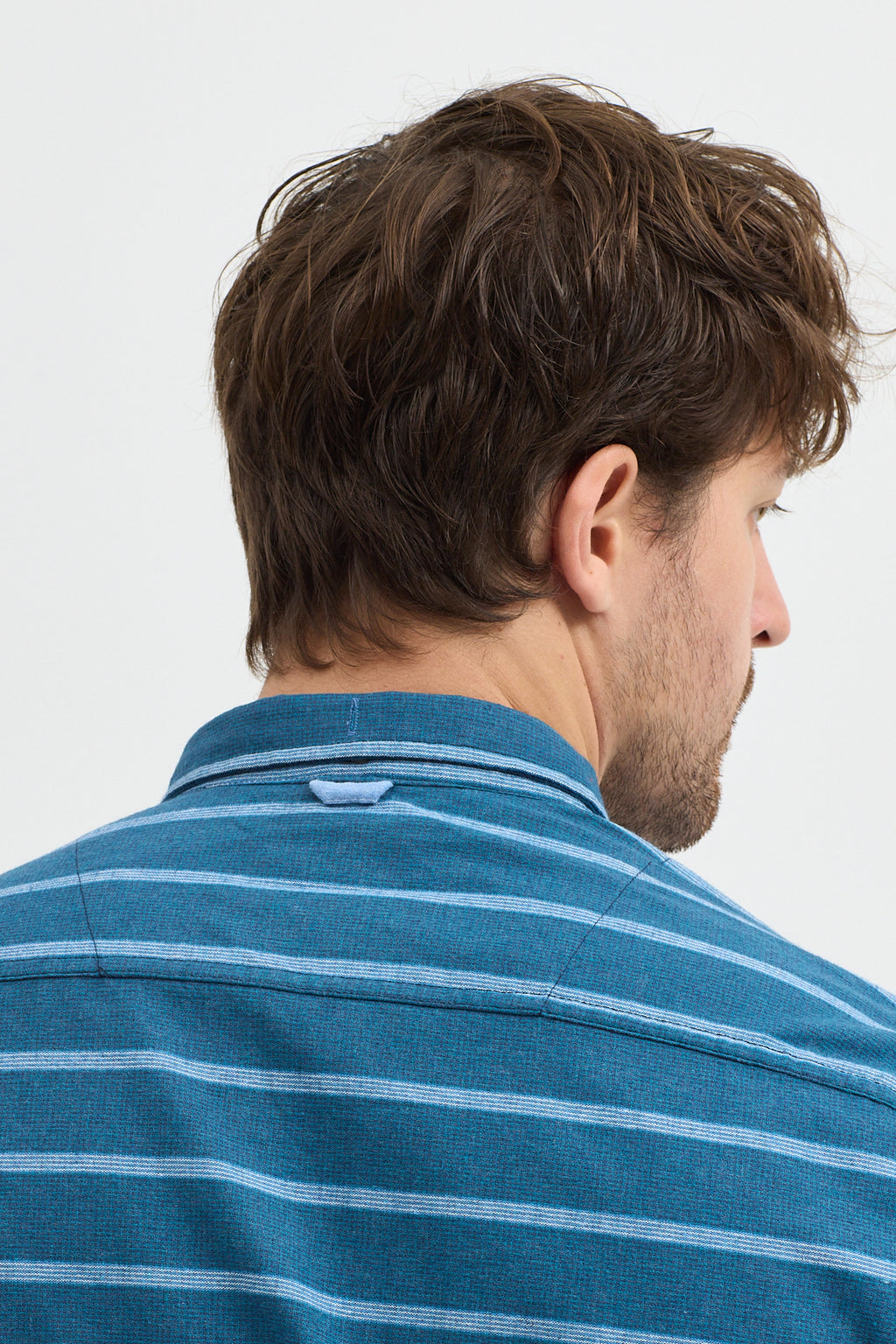 Kaşmir Karışımlı Dikey Çizgili Regular Fit Uzun Kollu Erkek Gömlek