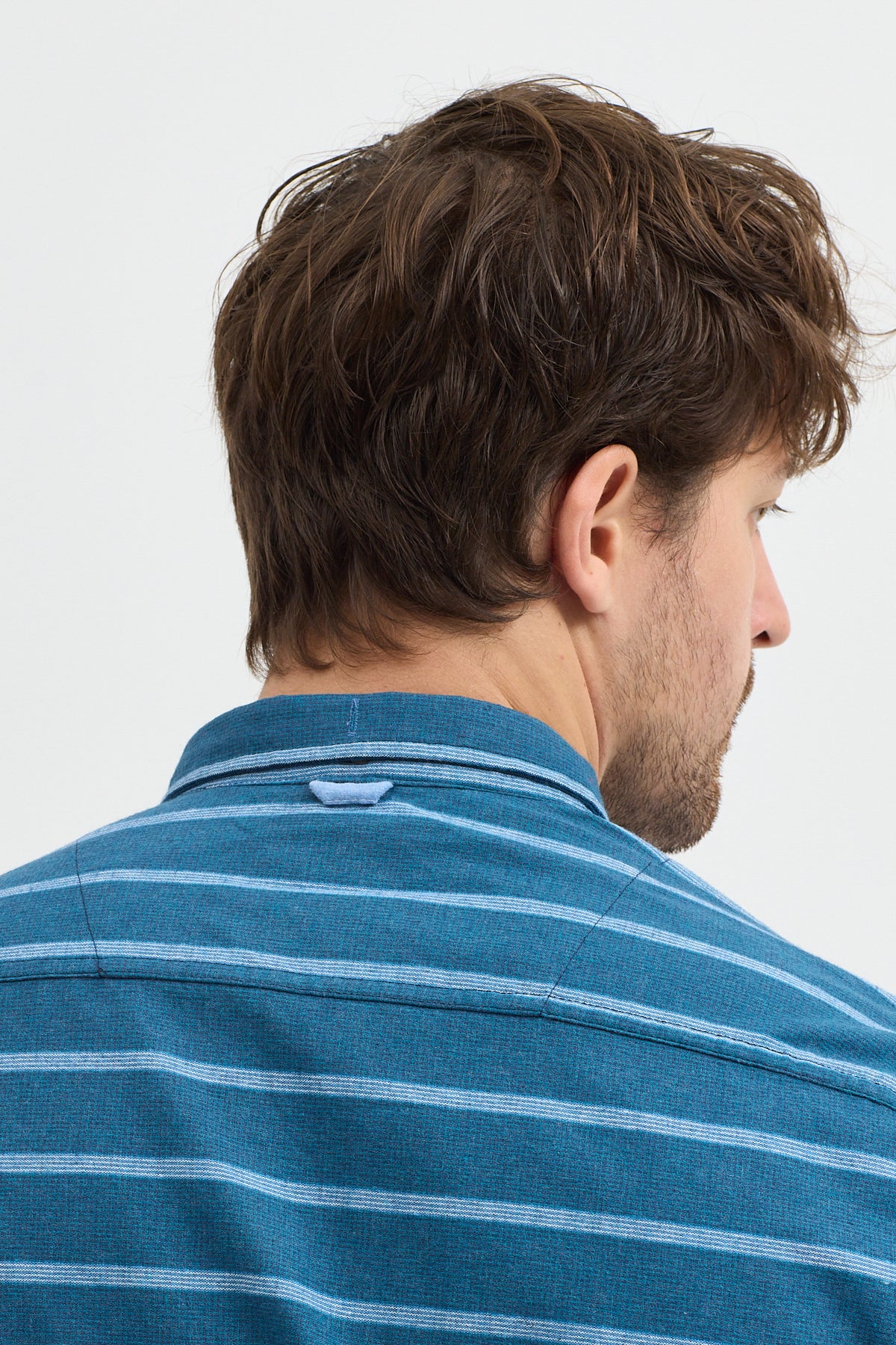 Kaşmir Karışımlı Dikey Çizgili Regular Fit Uzun Kollu Erkek Gömlek