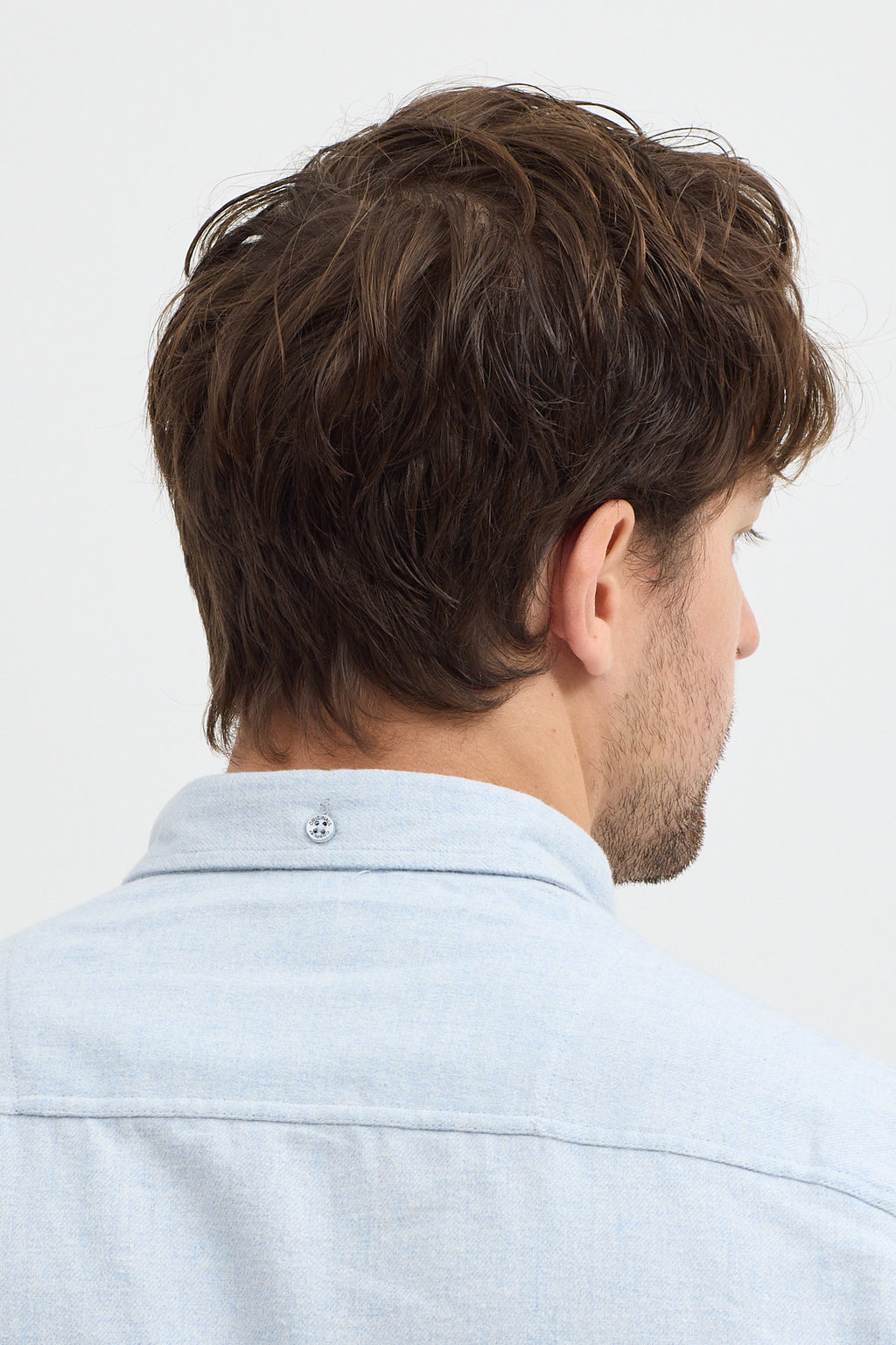 Kaşmir Görünümlü Çift Cepli Regular Fit Uzun Kollu Erkek Gömlek