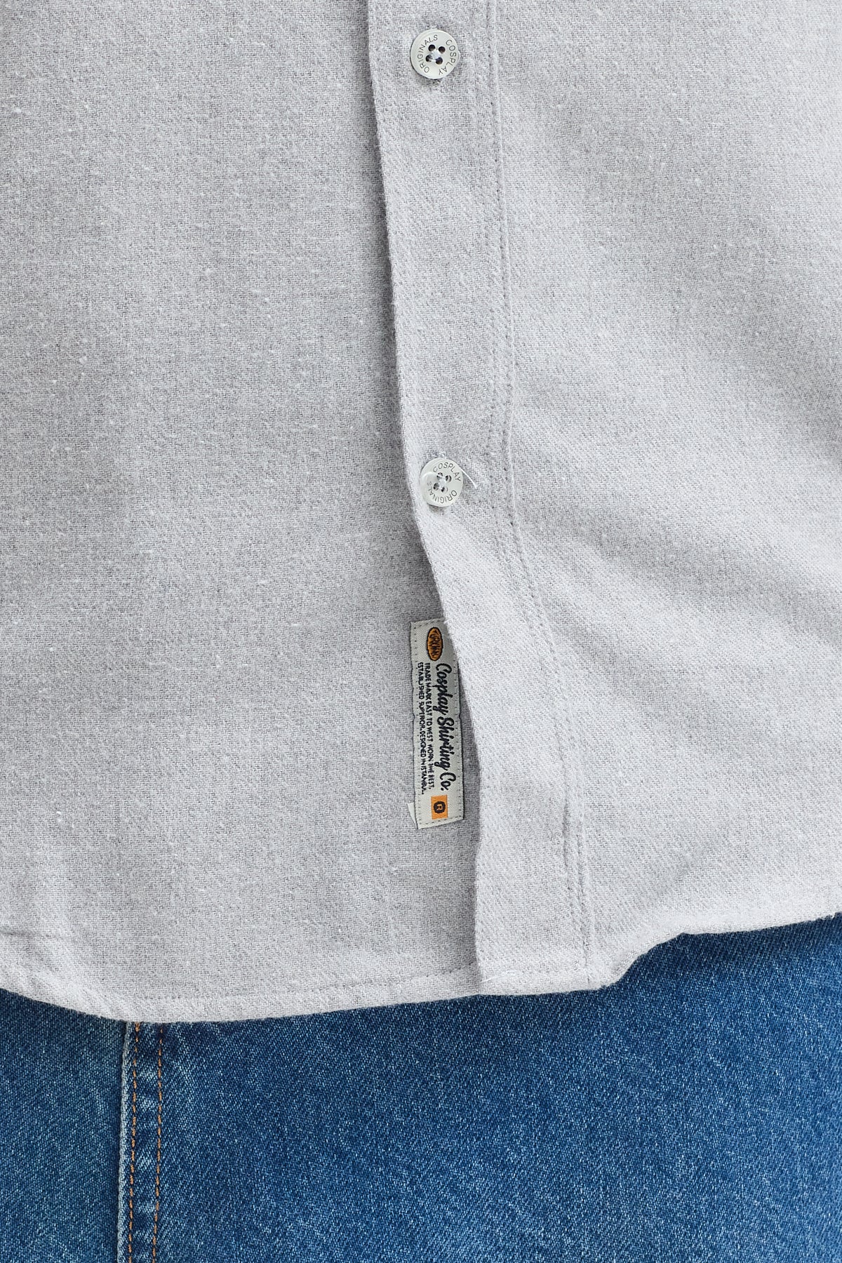 Kaşmir Görünümlü Çift Cepli Regular Fit Uzun Kollu Erkek Gömlek