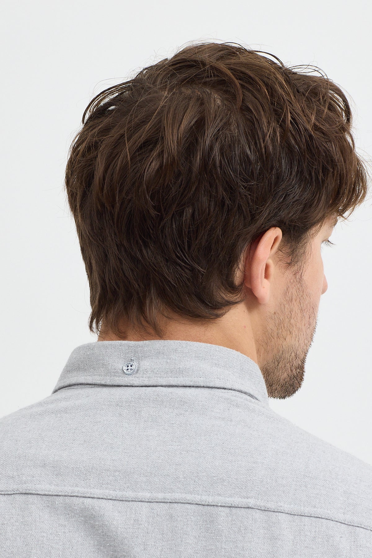 Kaşmir Görünümlü Çift Cepli Regular Fit Uzun Kollu Erkek Gömlek