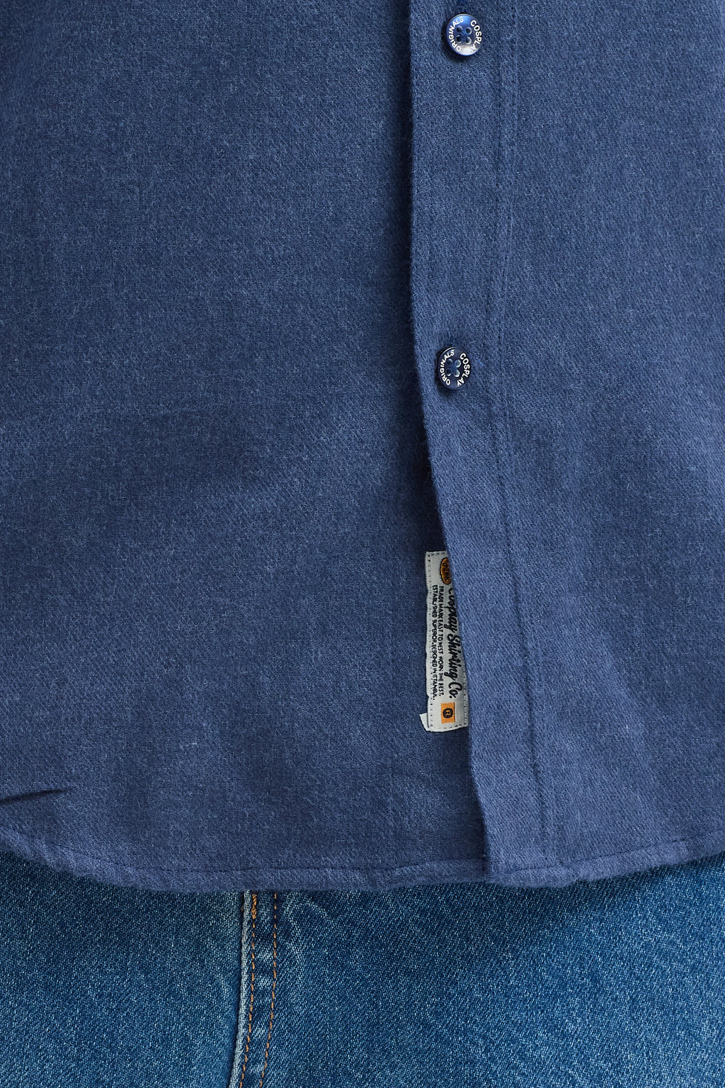 Kaşmir Görünümlü Çift Cepli Regular Fit Uzun Kollu Erkek Gömlek