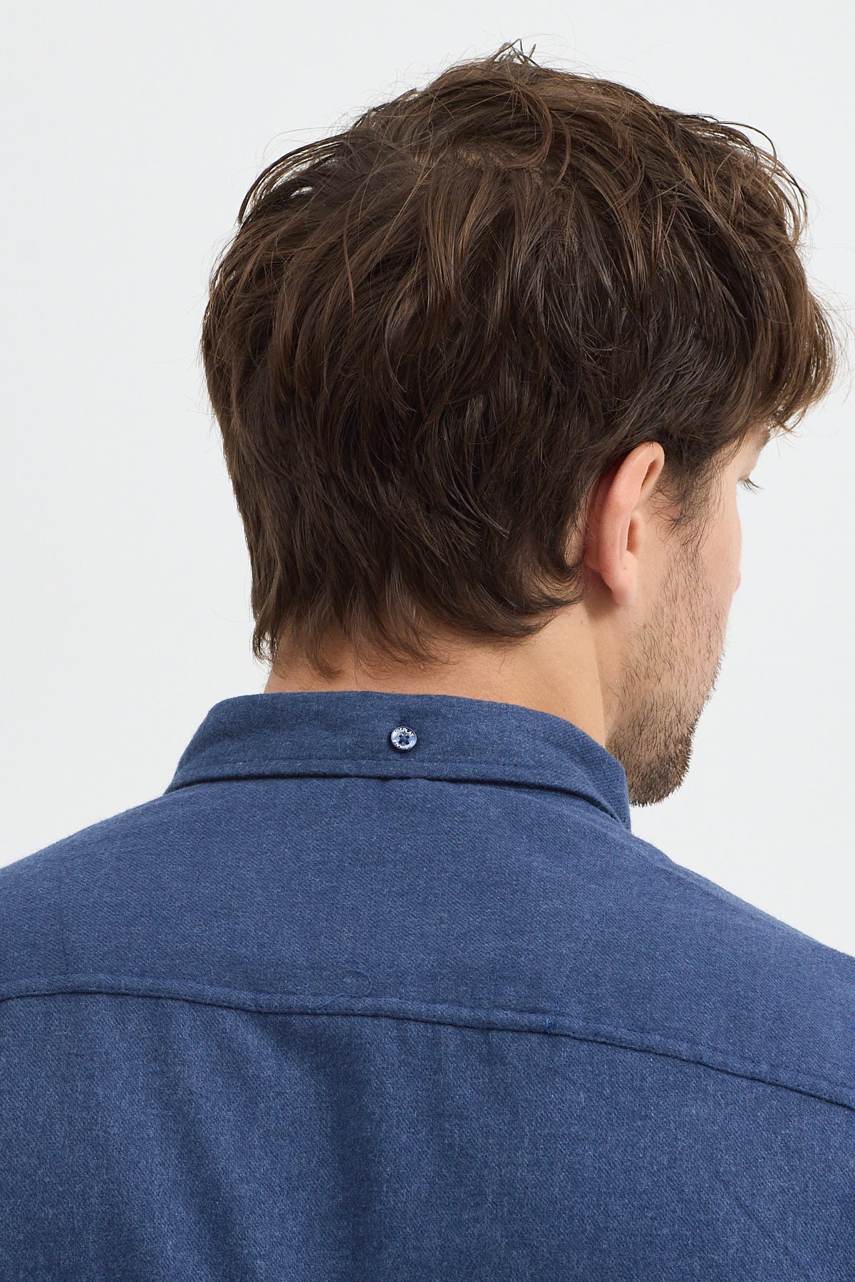 Kaşmir Görünümlü Çift Cepli Regular Fit Uzun Kollu Erkek Gömlek