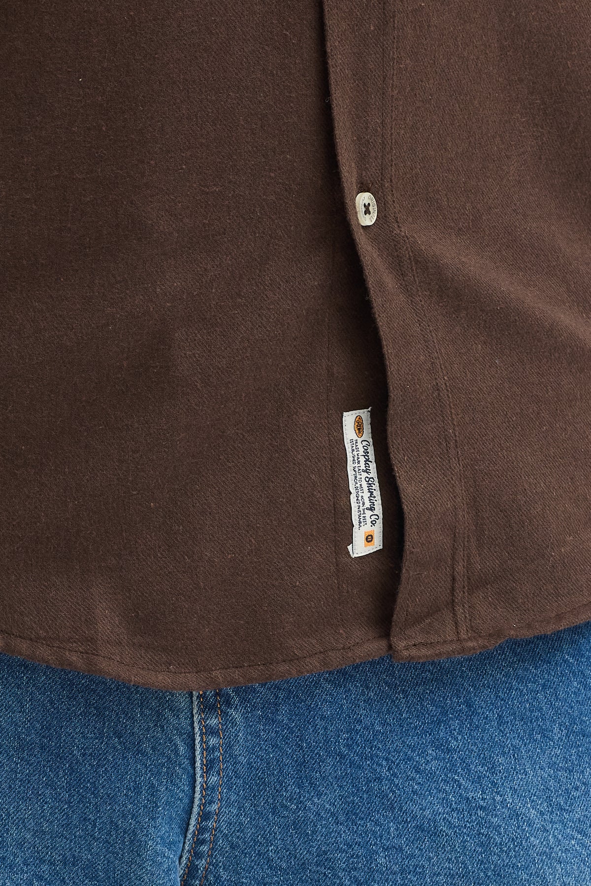 Kaşmir Görünümlü Çift Cepli Regular Fit Uzun Kollu Erkek Gömlek