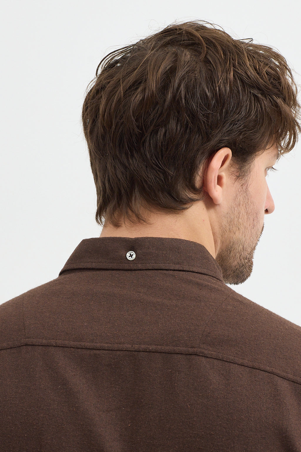 Kaşmir Görünümlü Çift Cepli Regular Fit Uzun Kollu Erkek Gömlek